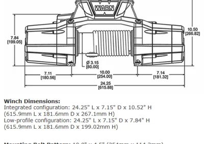Warn - ZEON 12-S Platinum Winch - 95960