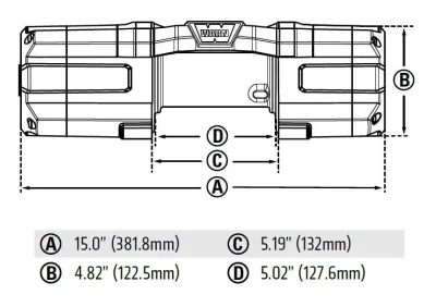 Warn - AXON 55 POWERSPORTS Winch - 101155