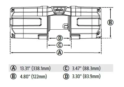 Warn - AXON 35-S POWERSPORT Winch - 101130