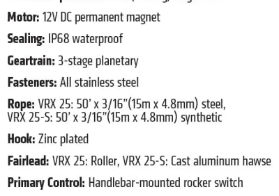 Warn - VRX 25-S POWERSPORTS Winch - 101020