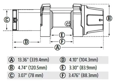 Warn - VRX 35 POWERSPORT Winch - 101035