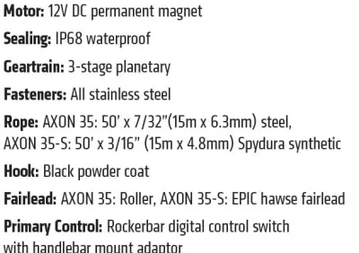 Warn - AXON 35 WARN POWERSPORT Winch - 101135